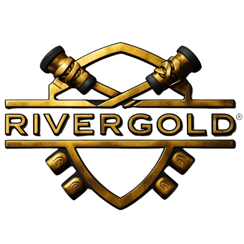 Flussgold  Rivergold  &  Goldwaschen Logo